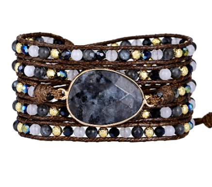 Prosperity Labradorite Wrap Bracelet