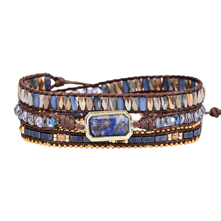 Wisdom Lapis Lazuli Wrap Bracelet