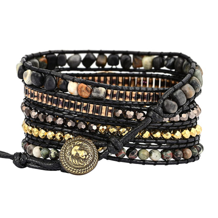 Good Fortune Labradorite Wrap Bracelet