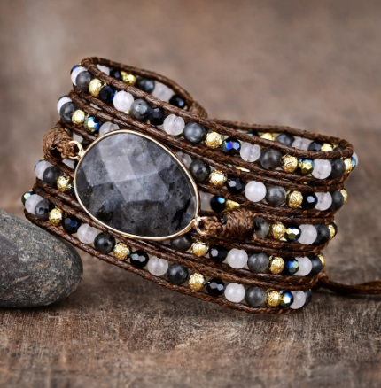 Prosperity Labradorite Wrap Bracelet