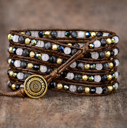 Prosperity Labradorite Wrap Bracelet