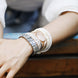 Image of Natural White Quartz Wrap Bracelet