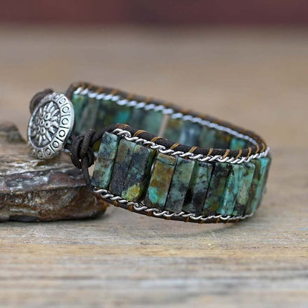 African Turquoise Bohemian Bracelet