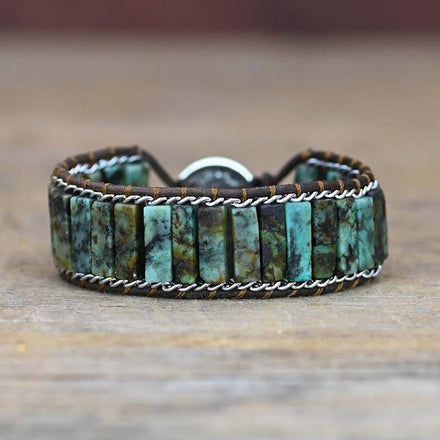 African Turquoise Bohemian Bracelet