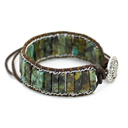 African Turquoise Bohemian Bracelet