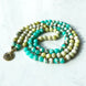 Image of Natural Green Jasper Seashell Mala