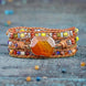 Image of Motivation Carnelian Wrap Bracelet