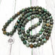 Image of Natural Matte African Turquoise Lotus Mala