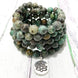 Image of Natural Matte African Turquoise Lotus Mala