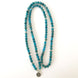 Image of Natural Blue Apatite Lotus Mala