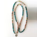 Image of Natural Blue Apatite and Jasper Lotus Mala