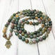 Image of Natural Indian Agate Hamsa Hand Mala