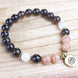 Image of Natural Smoky Quartz and Sunstone Bracelet