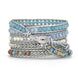 Image of Tranquil Blue Chalcedony Wrap Bracelet