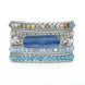 Image of Tranquil Blue Chalcedony Wrap Bracelet