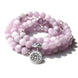 Image of Natural Kunzite Lotus Mala
