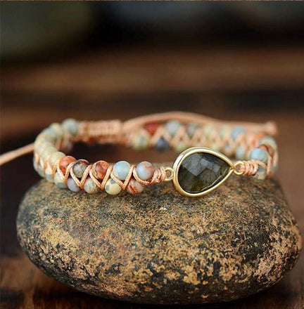 Bracelet Black Amethyst Opal Bracelet bead amethyst Third Eye Transcend amazonite mala meditation stone crysal reiki crystal healing bracelet necklace yoga bracelet yoga beads