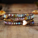 Image of Bracelet Boho Pink Agate Bracelet bead amethyst Third Eye Transcend amazonite mala meditation stone crysal reiki crystal healing bracelet necklace yoga bracelet yoga beads