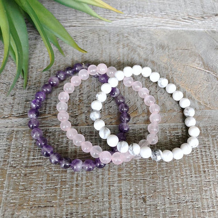 Crown Chakra Bracelet Set