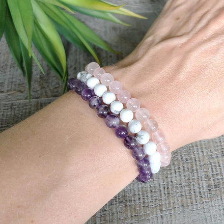 Crown Chakra Bracelet Set