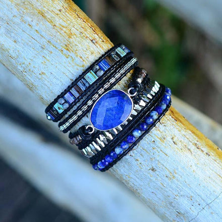 Bracelet Duplicate of Natural Healing Wrap Bracelet 2 bead amethyst Third Eye Transcend amazonite mala meditation stone crysal reiki crystal healing bracelet necklace yoga bracelet yoga beads