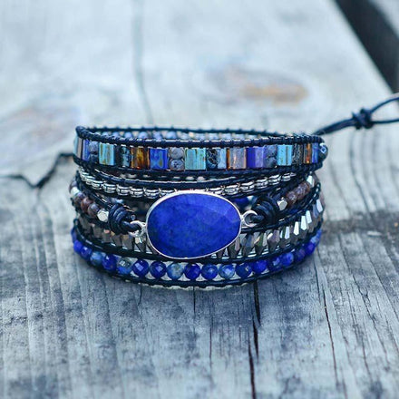 Bracelet Duplicate of Natural Healing Wrap Bracelet 2 bead amethyst Third Eye Transcend amazonite mala meditation stone crysal reiki crystal healing bracelet necklace yoga bracelet yoga beads