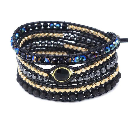 Bracelet Duplicate of Natural Healing Wrap Bracelet 4 bead amethyst Third Eye Transcend amazonite mala meditation stone crysal reiki crystal healing bracelet necklace yoga bracelet yoga beads