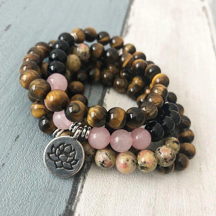 Bracelet Duplicate of Natural Healing Wrap Bracelet 7 bead amethyst Third Eye Transcend amazonite mala meditation stone crysal reiki crystal healing bracelet necklace yoga bracelet yoga beads