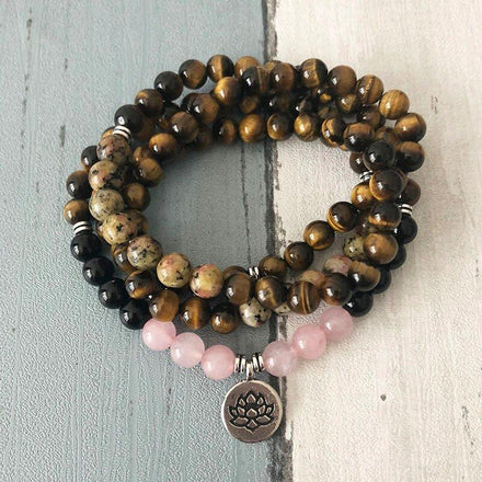 Bracelet Duplicate of Natural Healing Wrap Bracelet 7 bead amethyst Third Eye Transcend amazonite mala meditation stone crysal reiki crystal healing bracelet necklace yoga bracelet yoga beads