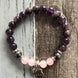 Image of Bracelet Elephant Amethyst Bracelet bead amethyst Third Eye Transcend amazonite mala meditation stone crysal reiki crystal healing bracelet necklace yoga bracelet yoga beads