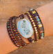 Image of Bracelet Empower Natural Wrap Bracelet bead amethyst Third Eye Transcend amazonite mala meditation stone crysal reiki crystal healing bracelet necklace yoga bracelet yoga beads