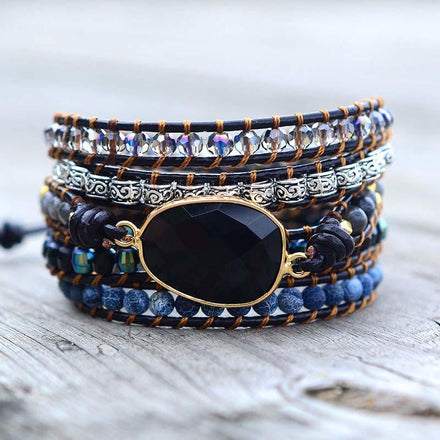Bracelet Grounded Wrap Bracelet Bundle bead amethyst Third Eye Transcend amazonite mala meditation stone crysal reiki crystal healing bracelet necklace yoga bracelet yoga beads