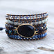 Image of Bracelet Grounded Wrap Bracelet Bundle bead amethyst Third Eye Transcend amazonite mala meditation stone crysal reiki crystal healing bracelet necklace yoga bracelet yoga beads