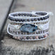 Image of Bracelet Grounded Wrap Bracelet Bundle bead amethyst Third Eye Transcend amazonite mala meditation stone crysal reiki crystal healing bracelet necklace yoga bracelet yoga beads