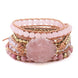 Image of Bracelet Grounded Wrap Bracelet Bundle bead amethyst Third Eye Transcend amazonite mala meditation stone crysal reiki crystal healing bracelet necklace yoga bracelet yoga beads