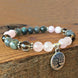 Image of Bracelet Metamorphosis Tree Of Life Bracelet bead amethyst Third Eye Transcend amazonite mala meditation stone crysal reiki crystal healing bracelet necklace yoga bracelet yoga beads