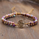 Image of Natural Purple Jasper Tree of Life Bracelet
