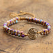 Image of Natural Purple Jasper Tree of Life Bracelet