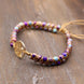Image of Natural Purple Jasper Tree of Life Bracelet