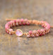 Image of Bracelet Natural Stone Pink Opal Bracelet bead amethyst Third Eye Transcend amazonite mala meditation stone crysal reiki crystal healing bracelet necklace yoga bracelet yoga beads