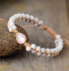 Image of Bracelet Natural Stone White Opal Bracelet bead amethyst Third Eye Transcend amazonite mala meditation stone crysal reiki crystal healing bracelet necklace yoga bracelet yoga beads