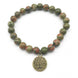 Image of Natural Unakite Bracelet Set