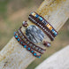 Image of Natural Zebra Jasper Wrap Bracelet
