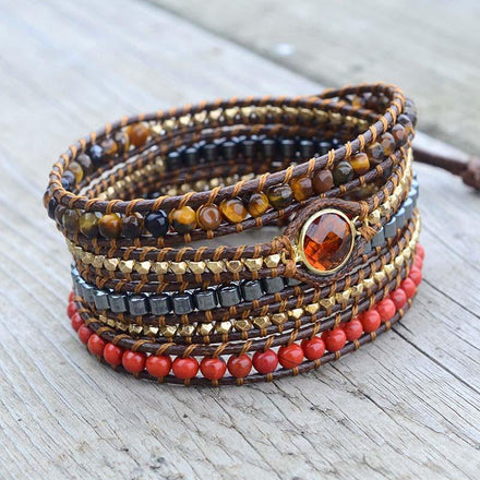 Bracelet Power Natural Wrap Bracelet bead amethyst Third Eye Transcend amazonite mala meditation stone crysal reiki crystal healing bracelet necklace yoga bracelet yoga beads