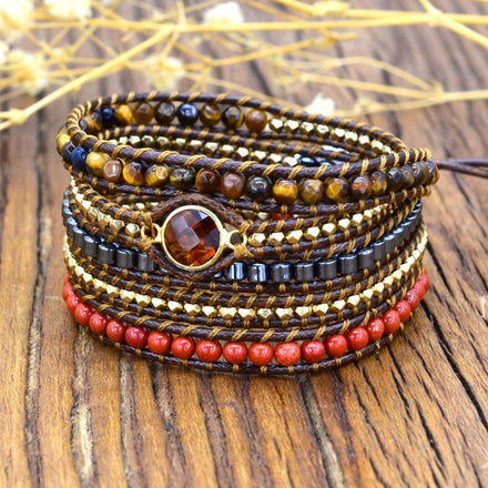 Bracelet Power Natural Wrap Bracelet bead amethyst Third Eye Transcend amazonite mala meditation stone crysal reiki crystal healing bracelet necklace yoga bracelet yoga beads