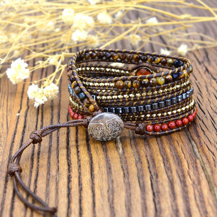 Bracelet Power Natural Wrap Bracelet bead amethyst Third Eye Transcend amazonite mala meditation stone crysal reiki crystal healing bracelet necklace yoga bracelet yoga beads