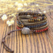 Image of Bracelet Power Natural Wrap Bracelet bead amethyst Third Eye Transcend amazonite mala meditation stone crysal reiki crystal healing bracelet necklace yoga bracelet yoga beads