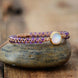 Image of Bracelet Purple Amethyst Opal Bracelet bead amethyst Third Eye Transcend amazonite mala meditation stone crysal reiki crystal healing bracelet necklace yoga bracelet yoga beads