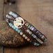 Image of Bracelet Wisdom Tree of Life Wrap Bracelet bead amethyst Third Eye Transcend amazonite mala meditation stone crysal reiki crystal healing bracelet necklace yoga bracelet yoga beads