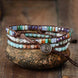 Image of Bracelet Wisdom Tree of Life Wrap Bracelet bead amethyst Third Eye Transcend amazonite mala meditation stone crysal reiki crystal healing bracelet necklace yoga bracelet yoga beads